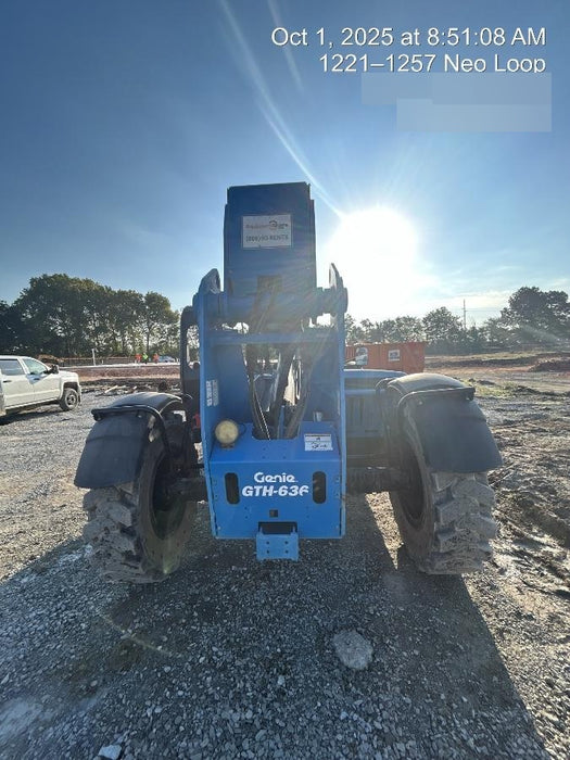 2019 Genie GTH-636 Canopy, Solid RT Tires, LED Work Lights, Beacon 60" QA Carriage, 48" Forks