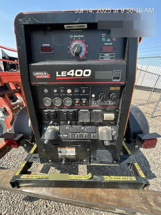 2022 Lincoln Electric LE400 Kubota V1505, Trlr, Cable Rack, Light Kit, ES Decals, T3