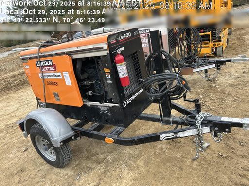 2022 Lincoln Electric LE400 Kubota V1505, Trlr, Cable Rack, Light Kit, ES Decals, T3