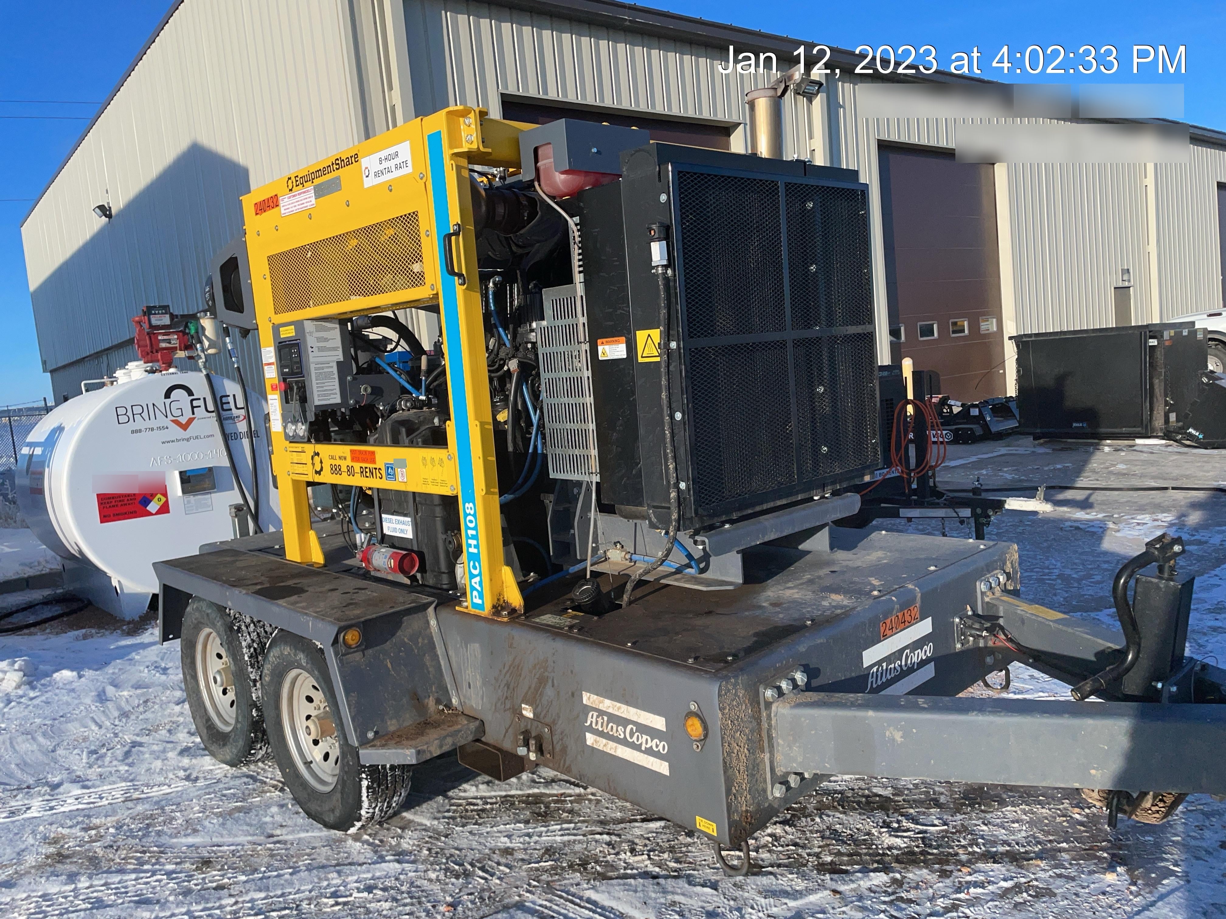 2022 ATLAS COPCO PAC H108 JD