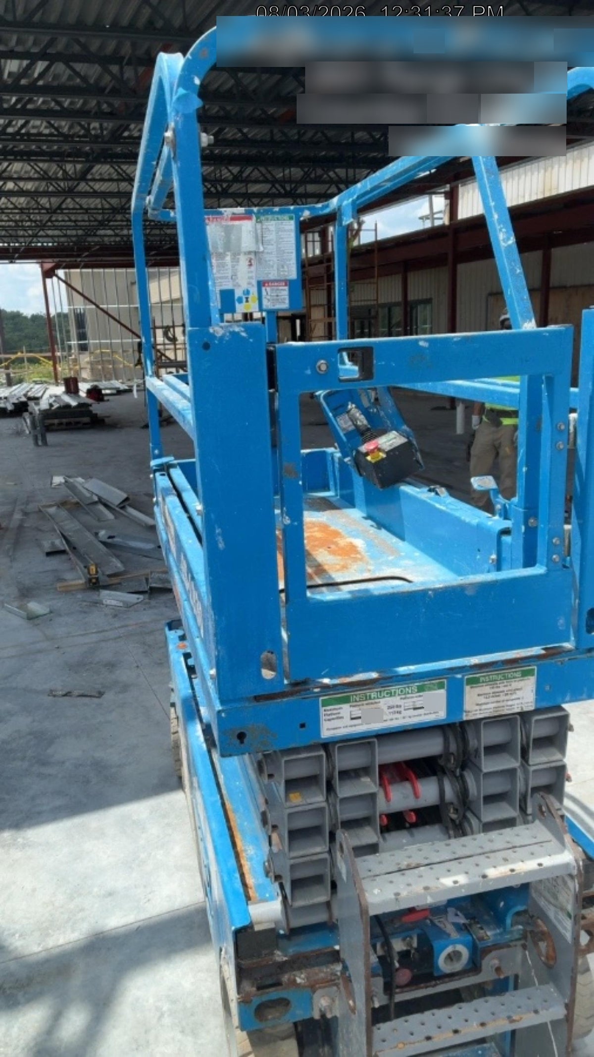 2020 Genie GS-1930 Solid Non Marking Tires, Beacon, Folding rails with half height swing gate