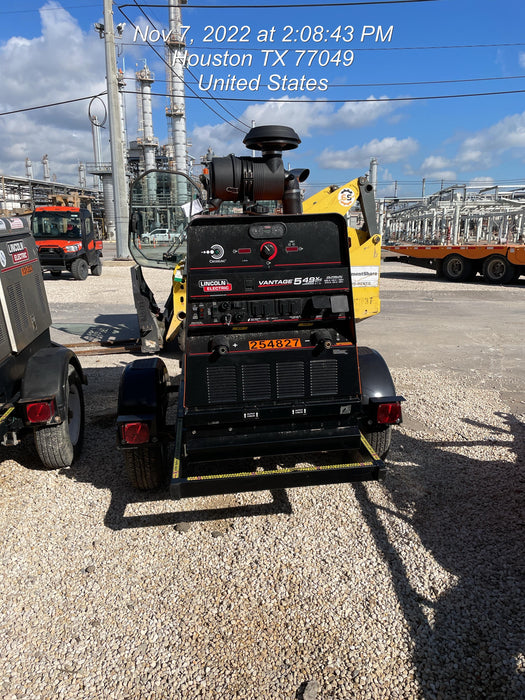 2022 Lincoln Electric Vantage 549X Crosslink Technology, Trailer Mounted, ES Decals, T3