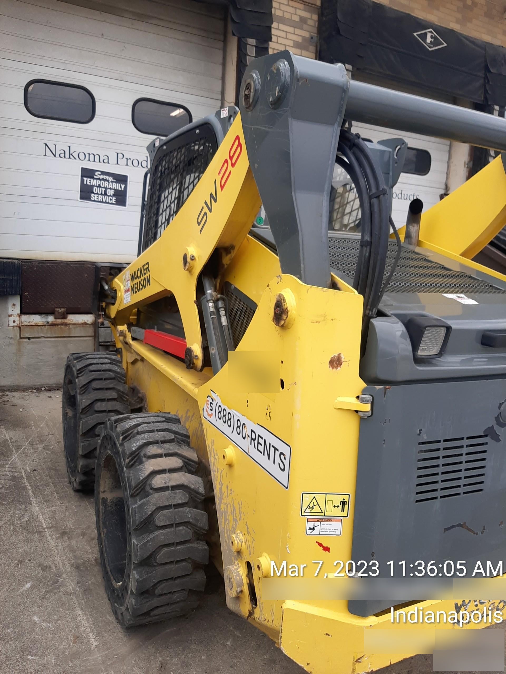 Wacker Neuson SW28 Wacker Neuson SW28 Skid Loader w/Solid Tires, Cab, 75" Bucket