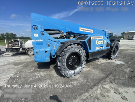 2018 Genie GTH-844 Genie GTH-844 w/ROPS, Work Lights, Solid Tires, RH Cab Mesh, Beacon, 60" Carriage and Forks