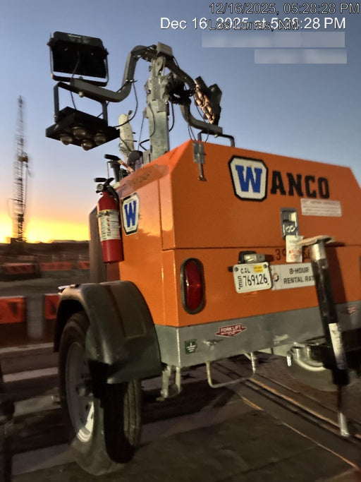 2024 Wanco WLTT-4MM4K Diesel, Deep Sea Controller, Shore Power Plug, Auto Start, (4) 350W LED Floodlights, 4kW Generator, 60 Gal Fuel Tank, 2" Ball, T3