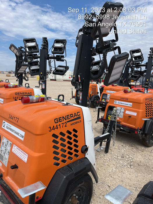 2023 Generac MLT2 Diesel, Flex Switch 120V Input, Powerzone Controller, (4) 320W LED Lights, 4kW Generator, 39.9 Gal Fuel Tank, 2" Ball, T3