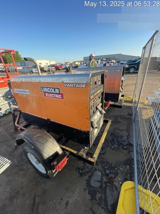 2021 Lincoln Electric Vantage 322 Vantage 322 Ready Pak 3 w/ Telematics & Decals, ORANGE (includes trailer, cable rack, fender light kit)