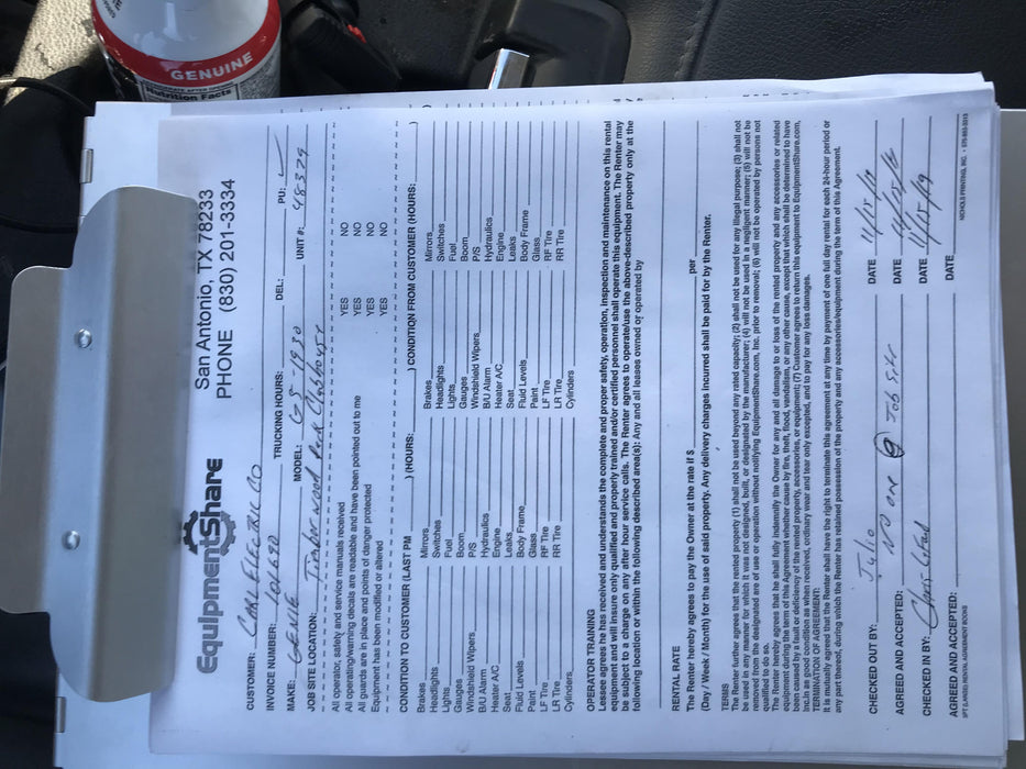 2019 Genie GS-1930 Fixed rails with chain Entry