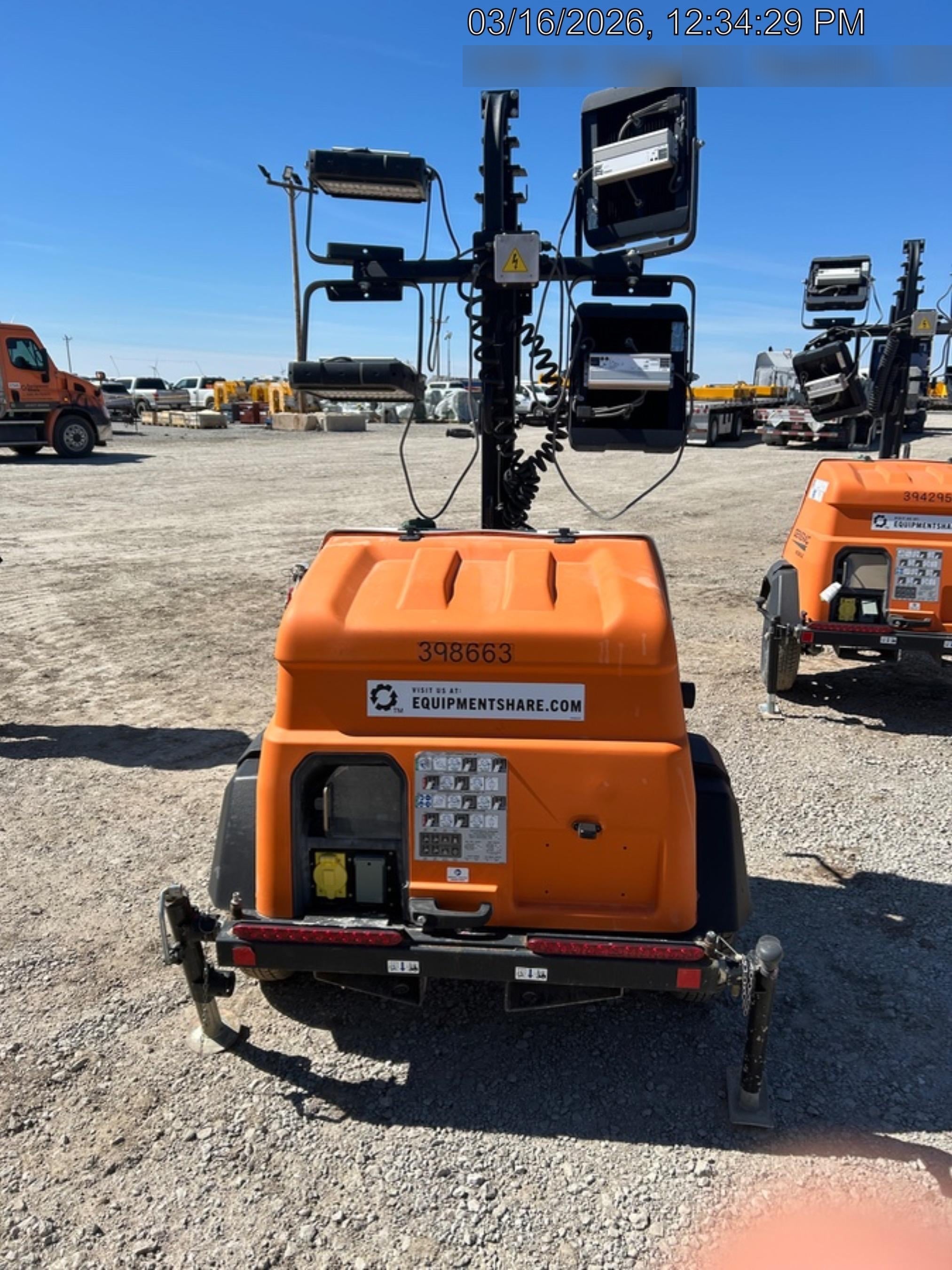 2024 Generac MLT2 Diesel, Flex Switch 120V Input, Powerzone Controller, 
(4) 320W LED Lights, 4kW Generator, 39.9 Gal Fuel Tank, 2" Ball, T3