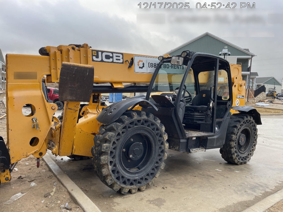 2019 JCB 510-56 Canopy, 74 HP, Solid Tires, STD Worklight, Beacon, Aux Hydraulics, Lifting Eye, Back up Alarm w/66" Carriage/60" Forks