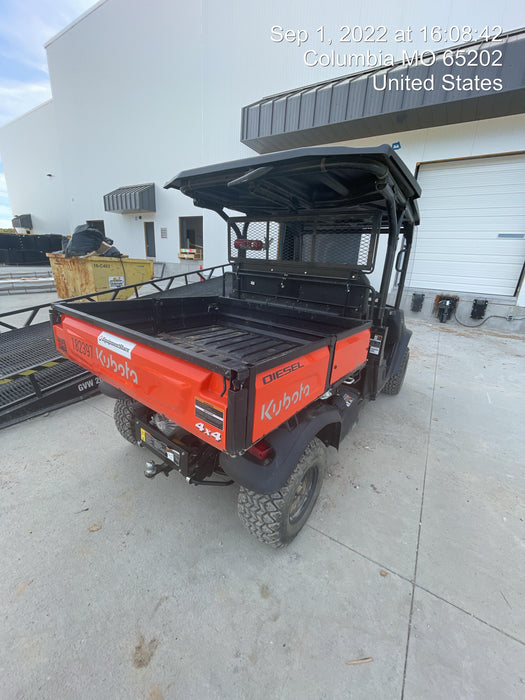 2022 Kubota RTV-X1140W-H Plastic Canopy, Windshield Acrylic Clear, LED Strobe Light, Wire Harness Kit, Back up Alarm