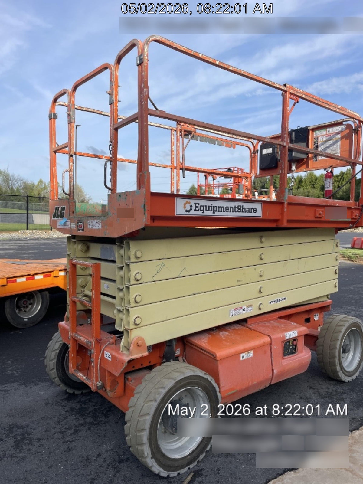 2007 JLG 4069LE Standard Rental Specs
