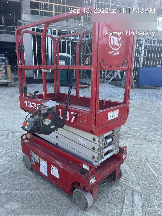 2017 MEC 1330SE 13' Scissor Lift w/Full 2 Year Extended Warranty