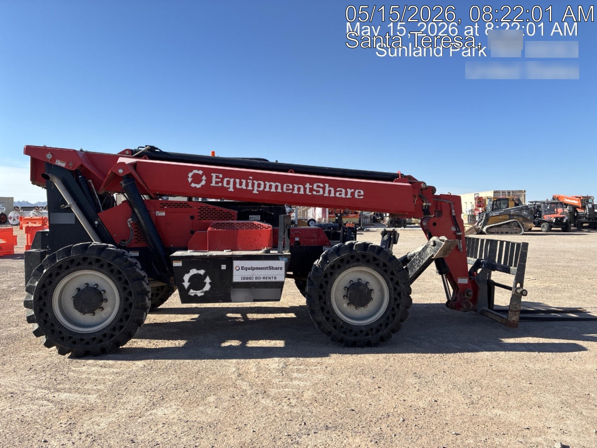 2019 Manitou MTA10055 Canopy, 120 HP, Solid Tires, Work Lights, Lift Hook, Auxiliary Hydraulics 66" Carriage and 60" Forks