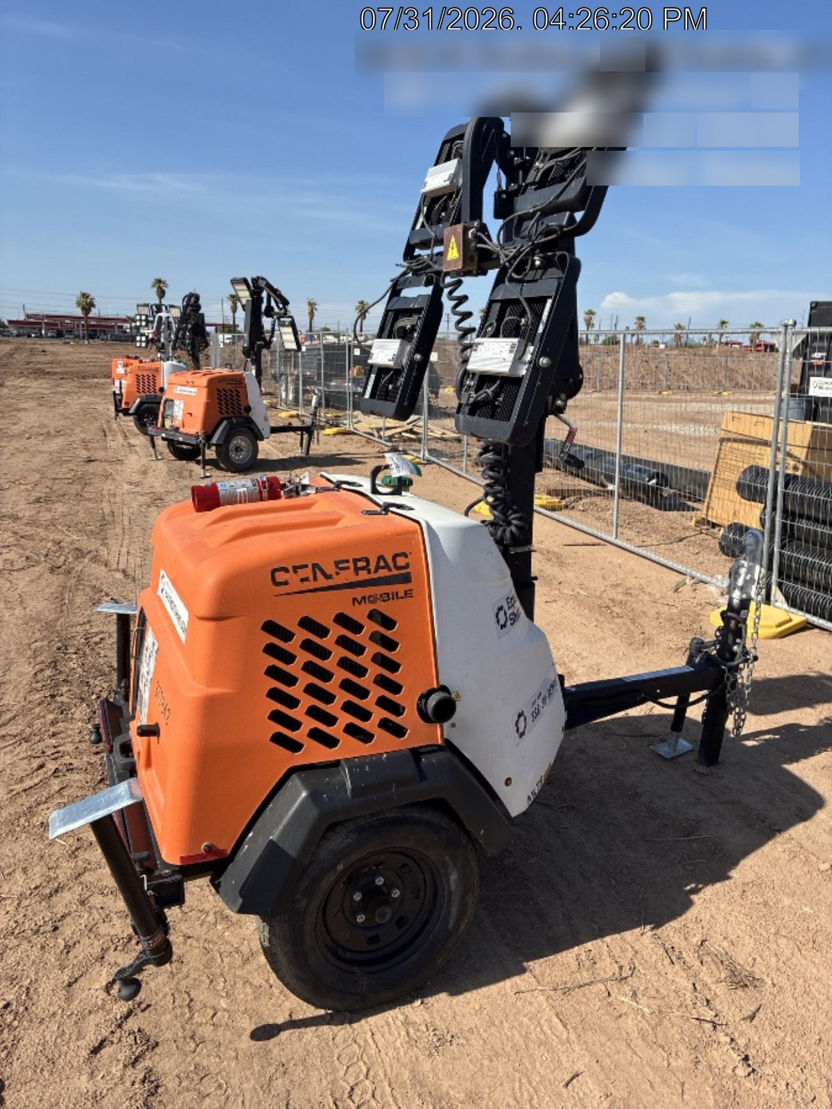 2023 Generac MLT2 Diesel, Flex Switch 120V Input, Powerzone Controller, 
(4) 320W LED Lights, 4kW Generator, 39.9 Gal Fuel Tank, 2" Ball, T3