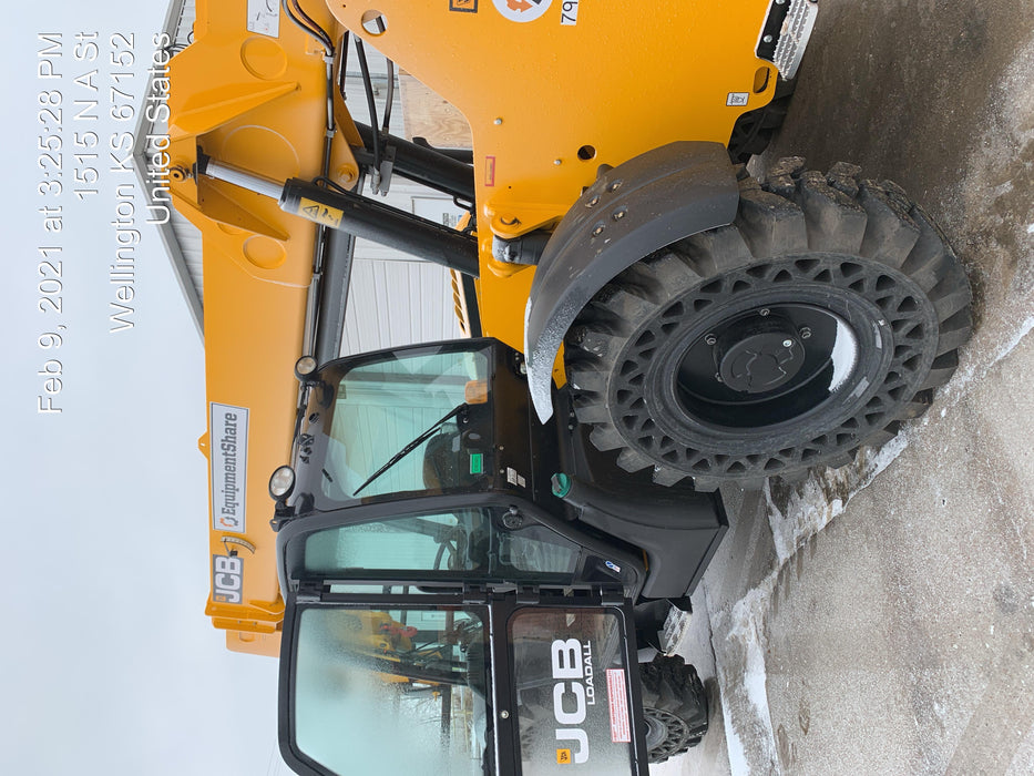 2020 JCB 509-42 Cab/Heat/Air, Solid Tires, Work Lights, Beacon, Aux Hydraulics, Back up Alarm, Lifting Eye, ES Decals