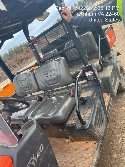 2021 Kubota RTV-X1140W-H Plastic Canopy, Windshield Acrylic Clear, LED Strobe Light, Wire Harness Kit, Back up Alarm