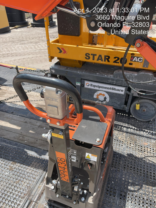 2023 Multiquip MVH158 Honda GX200, 17" Plate, Gas