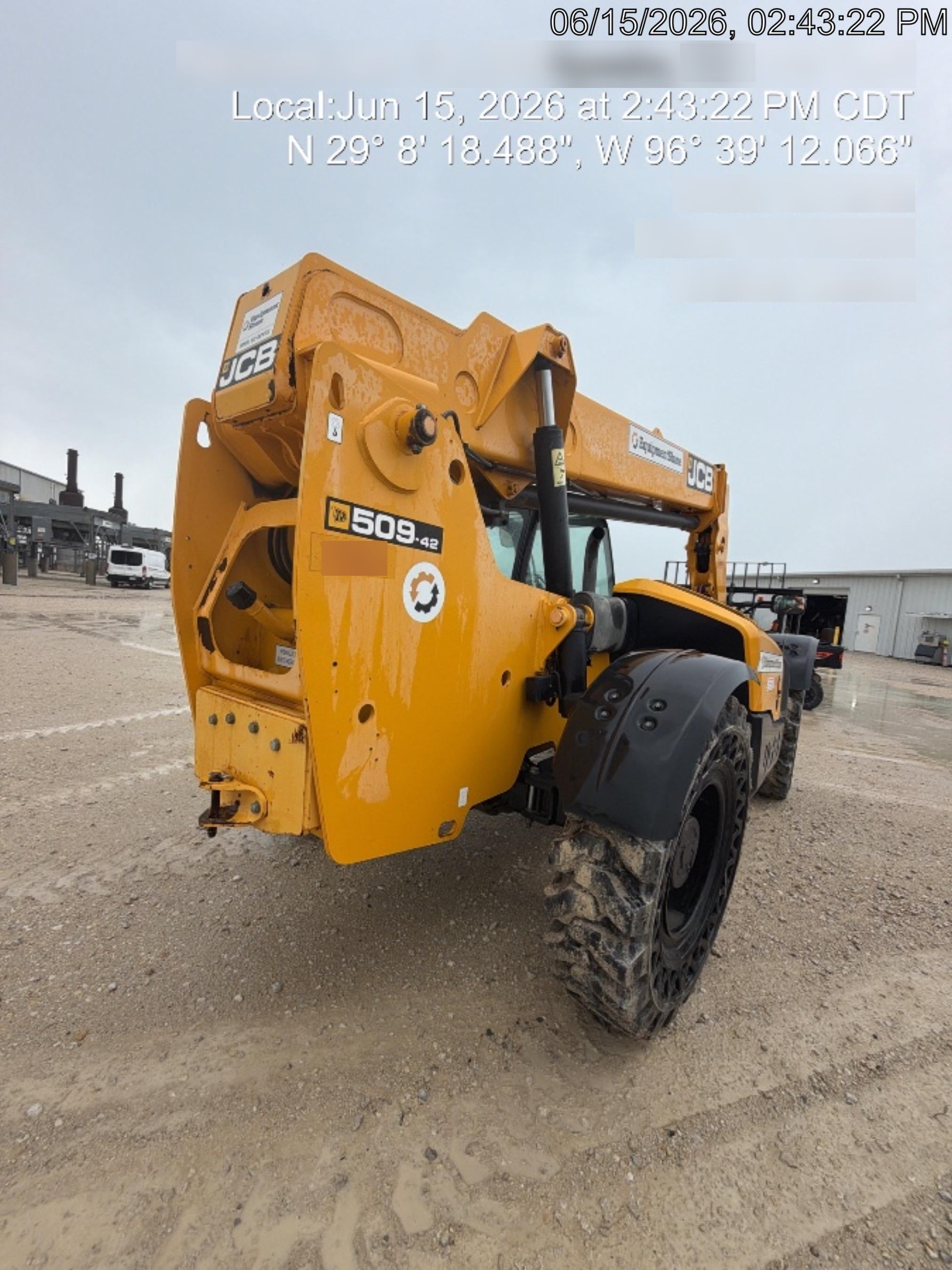 2020 JCB 509-42 Cab/Heat/Air, Solid Tires, Work Lights, Beacon, Aux Hydraulics, Back up Alarm, Lifting Eye, ES Decals