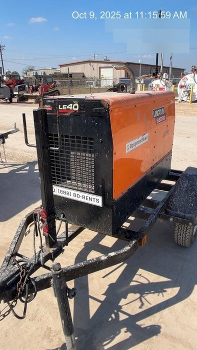 2022 Lincoln Electric LE400 Kubota V1505, Trlr, Cable Rack, Light Kit, ES Decals, T3