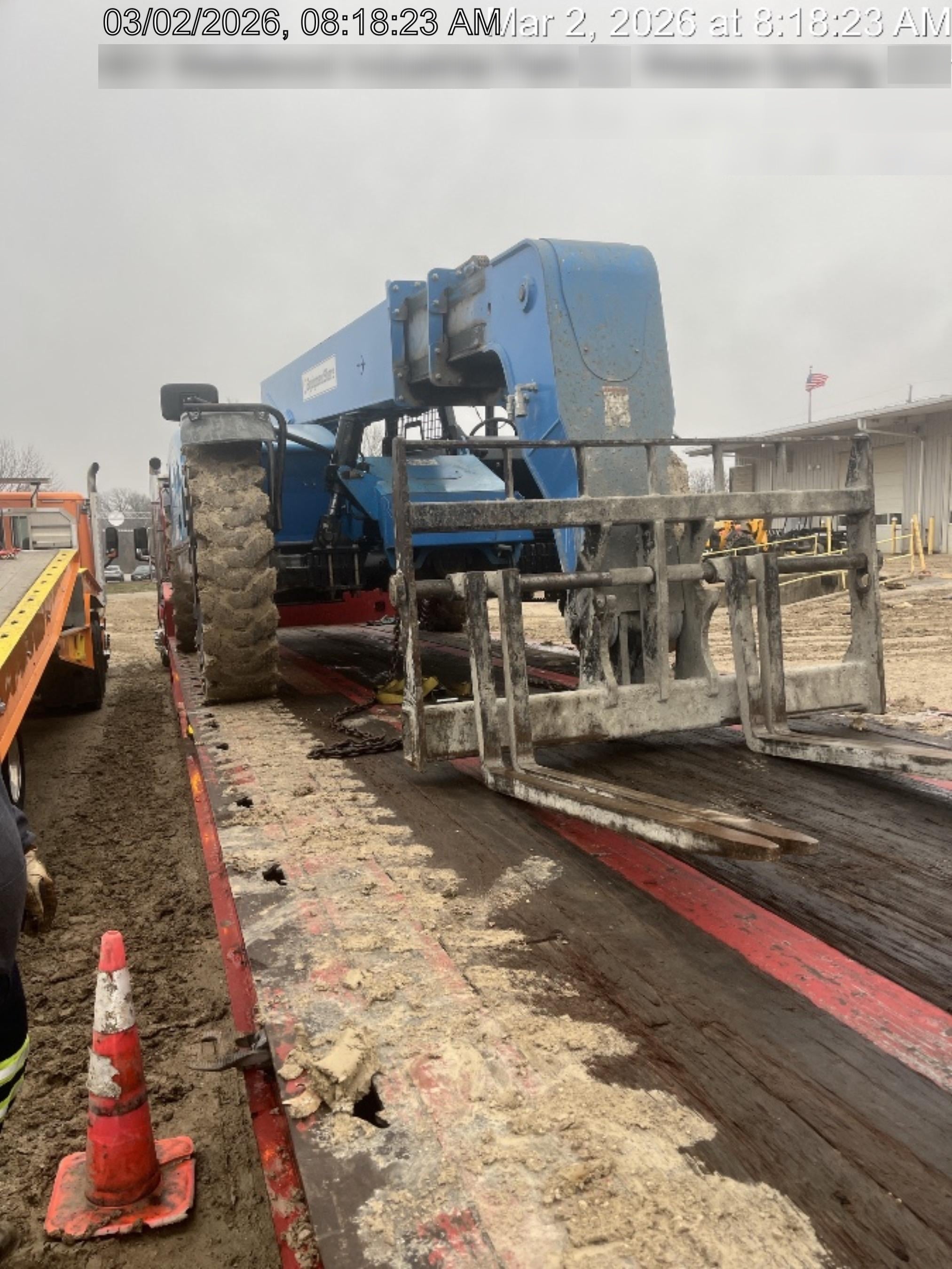 2018 Genie GTH-844 Genie GTH-844 w/ROPS, Work Lights, Solid Tires, RH Cab Mesh, Beacon, 60" Carriage and Forks