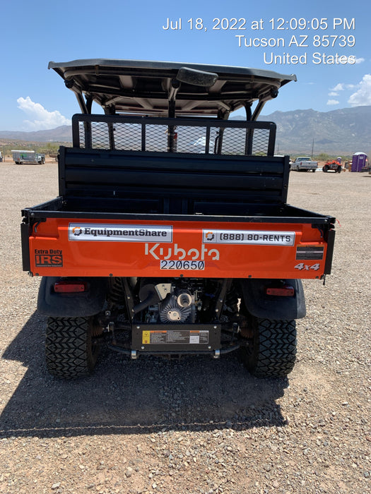 2022 Kubota RTV-X1140W-H Plastic Canopy, Windshield Acrylic Clear, LED Strobe Light, Wire Harness Kit, Back up Alarm