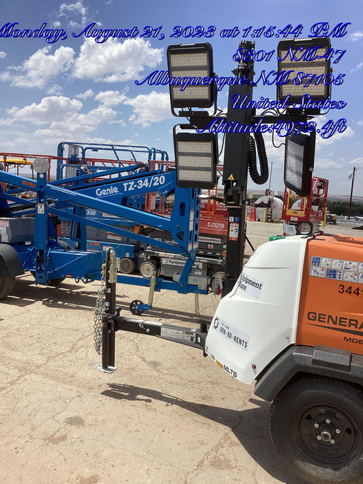 2023 Generac MLT2 Diesel, Flex Switch 120V Input, Powerzone Controller, (4) 320W LED Lights, 4kW Generator, 39.9 Gal Fuel Tank, 2" Ball, T3