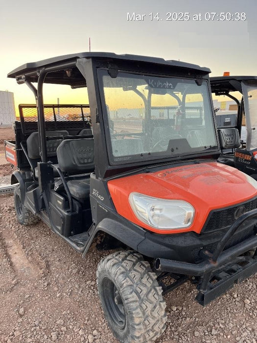 Kubota RTV-X1140W-H 4wd Utility Cart, LED Strobe, Windshield Tempered Glass, Plastic Canopy, Wire Harness Kit, Backup Alarm
