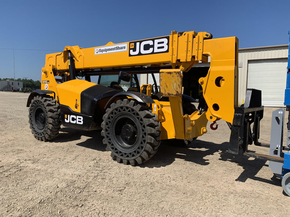 2020 JCB 510-56 Canopy, 74 HP, Solid Tires, STD Worklight, Beacon, Aux Hydraulics, Lifting Eye, Back up Alarm w/66" Carriage/60" Forks