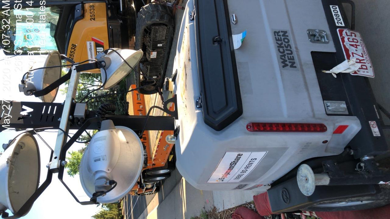 2018 Wacker Neuson LTV6L-MH Wacker Neuson LTV6L Mobile Light Tower w/Fuel Level Sensor Installed