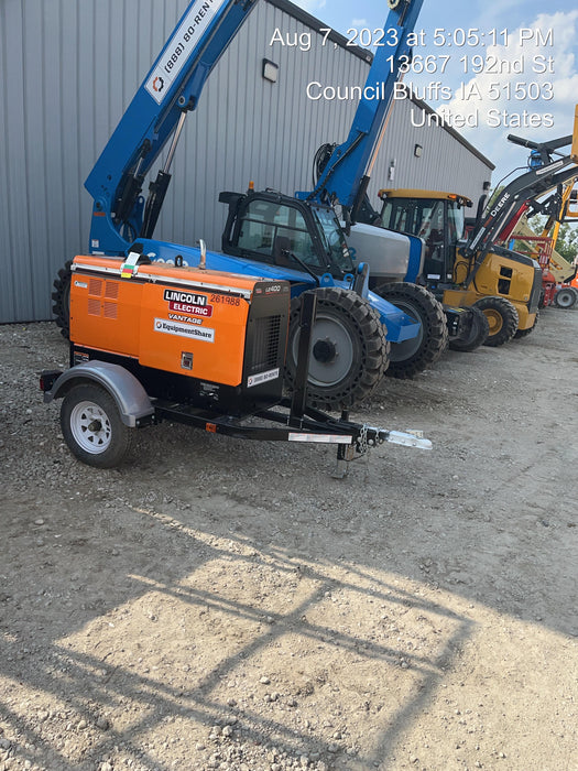 2022 Lincoln Electric LE400 Kubota V1505, Trlr, Cable Rack, Light Kit, ES Decals, T3