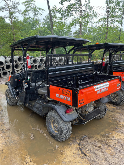 2020 Kubota RTV-X1140W-H 4WD utility cart -LED strobe -Windshield tempered glass -Plastic canopy -Wire harness kit -Backup alarm