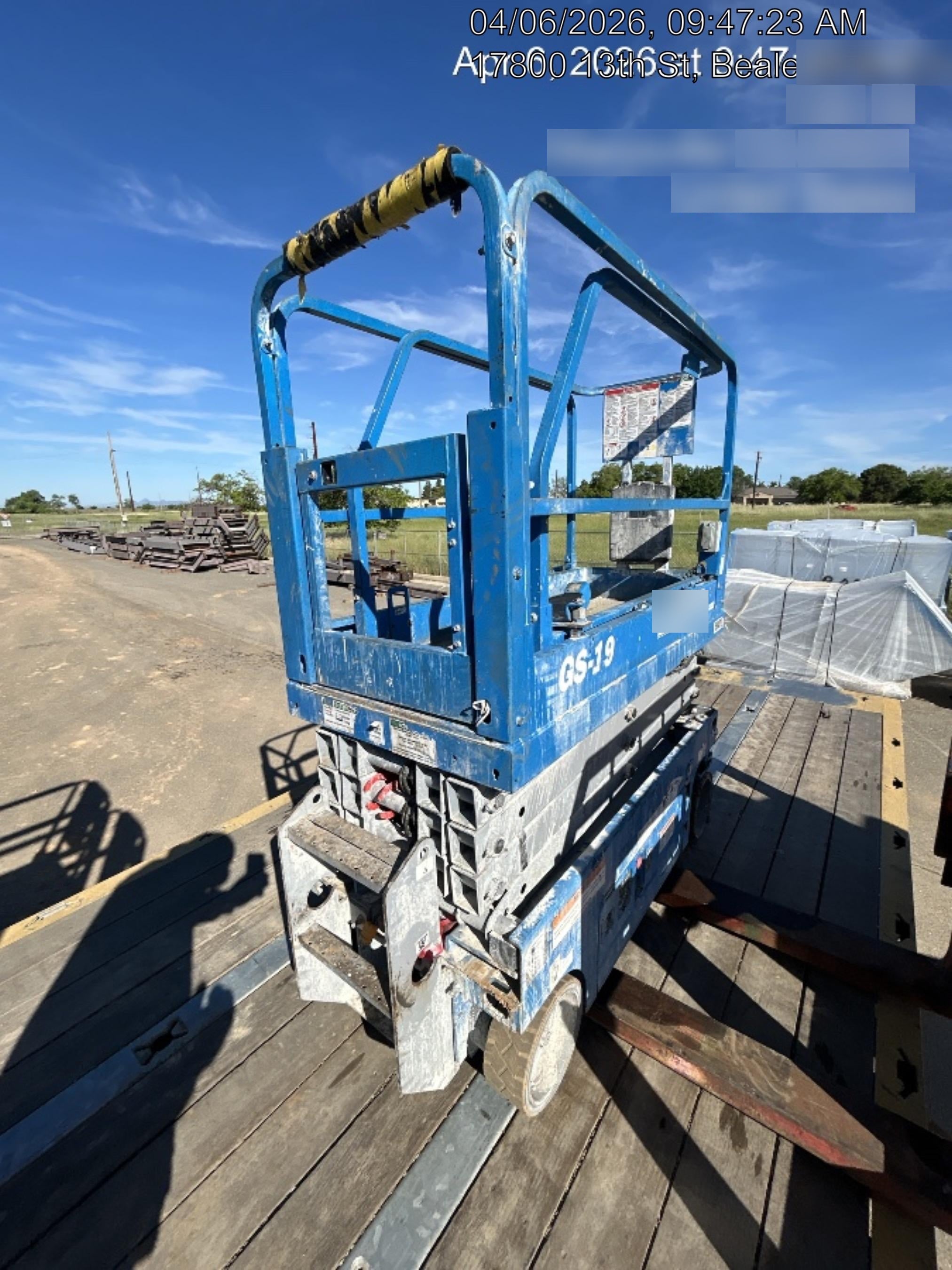 2019 Genie GS-1930 Half Height Swing Gate, 800W Inverter