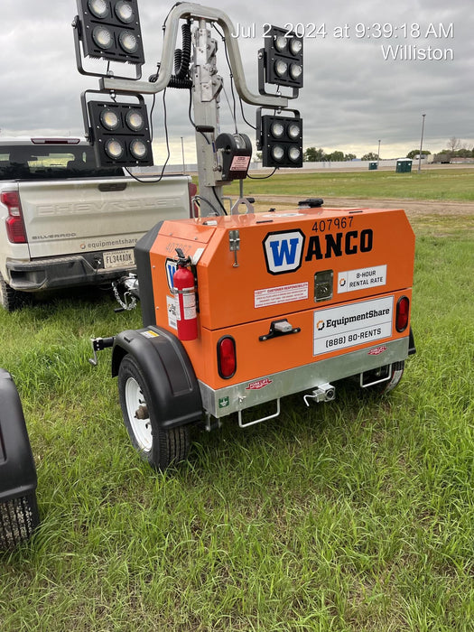 2024 Wanco WLTT-4MM4K Diesel, Deep Sea Controller, Shore Power Plug, Auto Start, (4) 350W LED Floodlights, 4kW Generator, 60 Gal Fuel Tank, 2" Ball, T3
