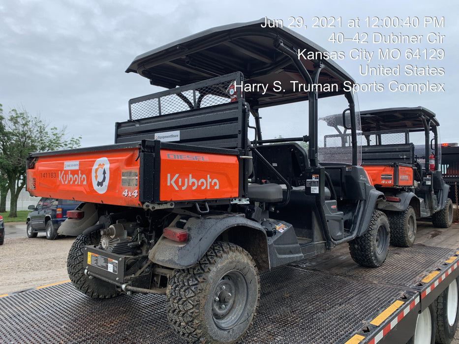 2021 Kubota RTV-X1140W-H Plastic Canopy, Windshield Acrylic Clear, LED Strobe Light, Wire Harness Kit, Back up Alarm