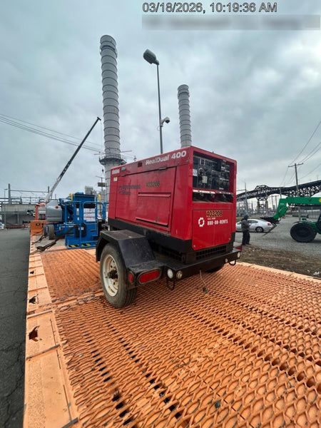2024 Shindaiwa DGW400MDL Kubota D902 Engine, 23 HP, Dual Op Welder, Wire, Arc, Droop Stick, Tig, and CC Stick Functionality, Simulphase, 3 Phase and 1 Phase Gen Output, Single Axle NB Trlr, Slr Trckl Chrg 12V 12W, Fire Ext