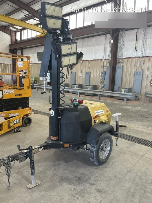 2022 Allmand NLV3GR (4) LED Light Fixture 350W, 23' Vertical Mast, 3kW Prime, Towable, ES Decals, T3