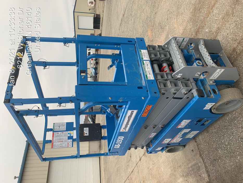 2020 Genie GS-1930 Solid Non Marking Tires, Beacon, Folding rails with half height swing gate