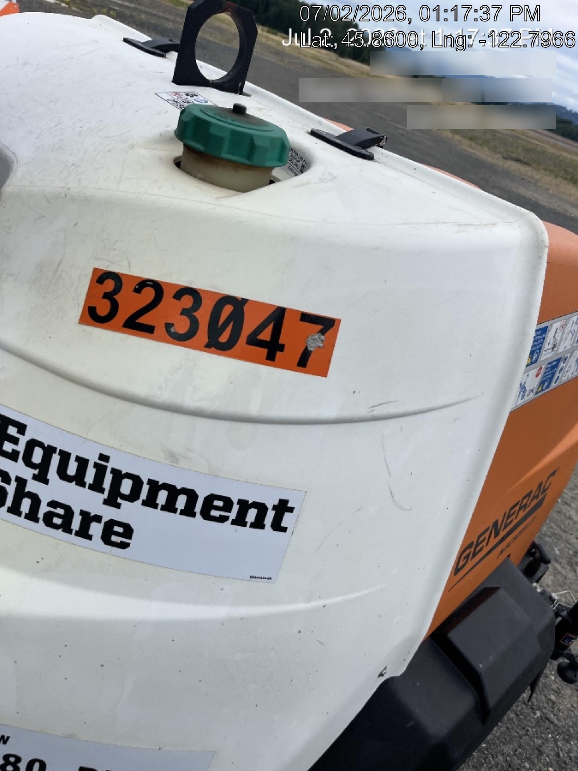 2023 Generac MLT2 Diesel, Flex Switch 120V Input, Powerzone Controller, (4) 320W LED Lights, 4kW Generator, 39.9 Gal Fuel Tank, 2" Ball, T3