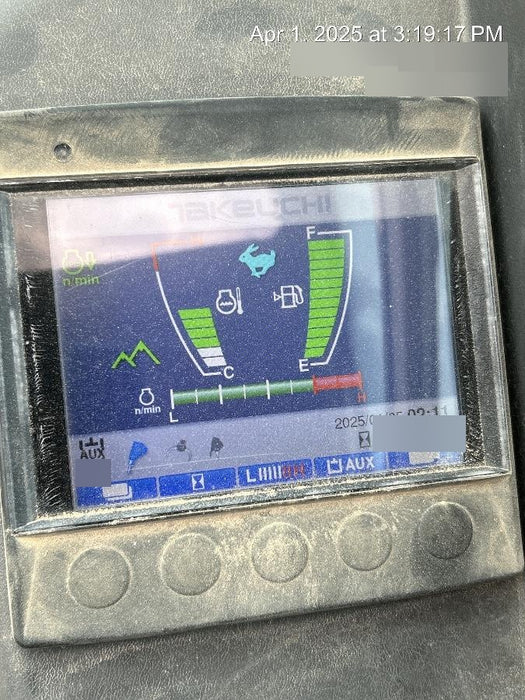 2019 Takeuchi TB290 Cab, AC, Rubber Tracks, Dozer Blade, Travel Alarm, Control Pattern Change Valve, Auxiliary Hydraulics w/18" Quick Coupler Bucket with teeth, 6.2 cu. ft. capacity/24" Quick Coupler Bucket with teeth, 8.6 cu. ft. capacity/36" Quick Coupler Bucket with teeth, 13.4 cu. ft. capacity, Quick Coupler, Hydraulic Thumb Installed