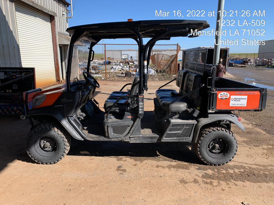 2021 Kubota RTV-X1140W-H Plastic Canopy, Windshield Acrylic Clear, LED Strobe Light, Wire Harness Kit, Back up Alarm