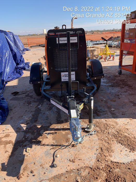 2021 Lincoln Electric Vantage 322 Vantage 322 Ready Pak 3 w/ Decals, ORANGE (includes trailer, cable rack, fender light kit) NO Telematics