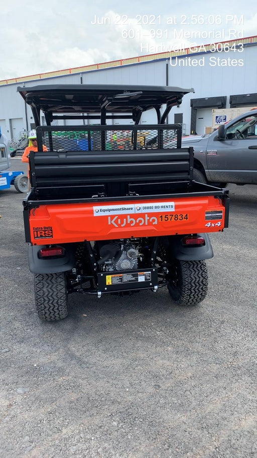 2021 Kubota RTV-X1140W-H Plastic Canopy, Windshield Acrylic Clear, LED Strobe Light, Wire Harness Kit, Back up Alarm