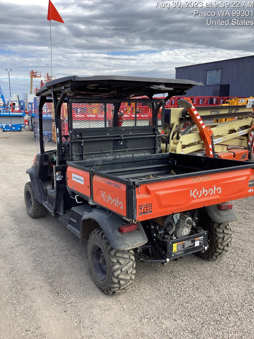 2022 Kubota RTV-X1140W-H Plastic Canopy, Windshield Acrylic Clear, LED Strobe Light, Wire Harness Kit, Back up Alarm