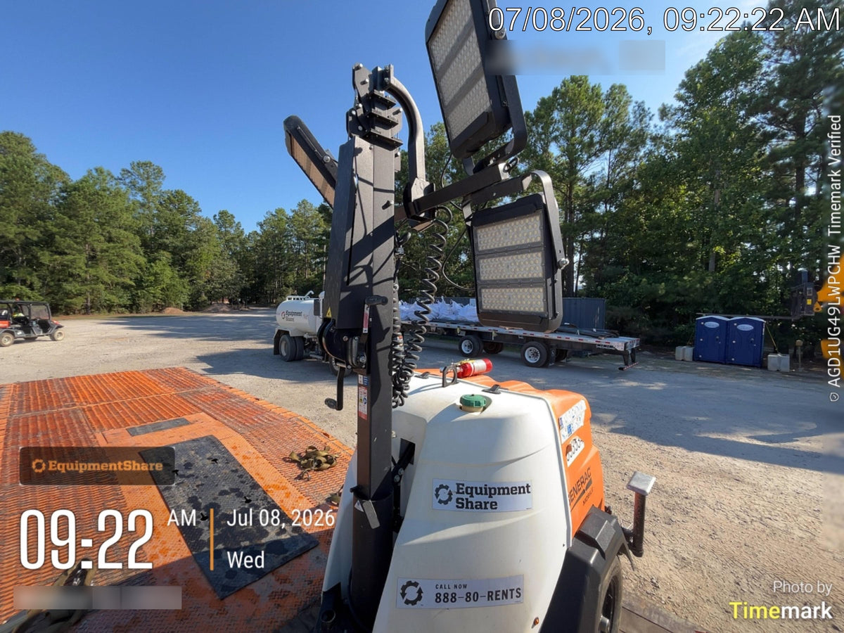 2023 Generac MLT2 Diesel, Flex Switch 120V Input, Powerzone Controller, (4) 320W LED Lights, 4kW Generator, 39.9 Gal Fuel Tank, 2" Ball, T3