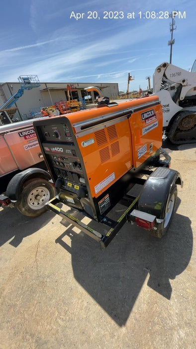 2023 Lincoln Electric LE400 Kubota V1505, Trlr, Cable Rack, Light Kit, ES Decals, T3