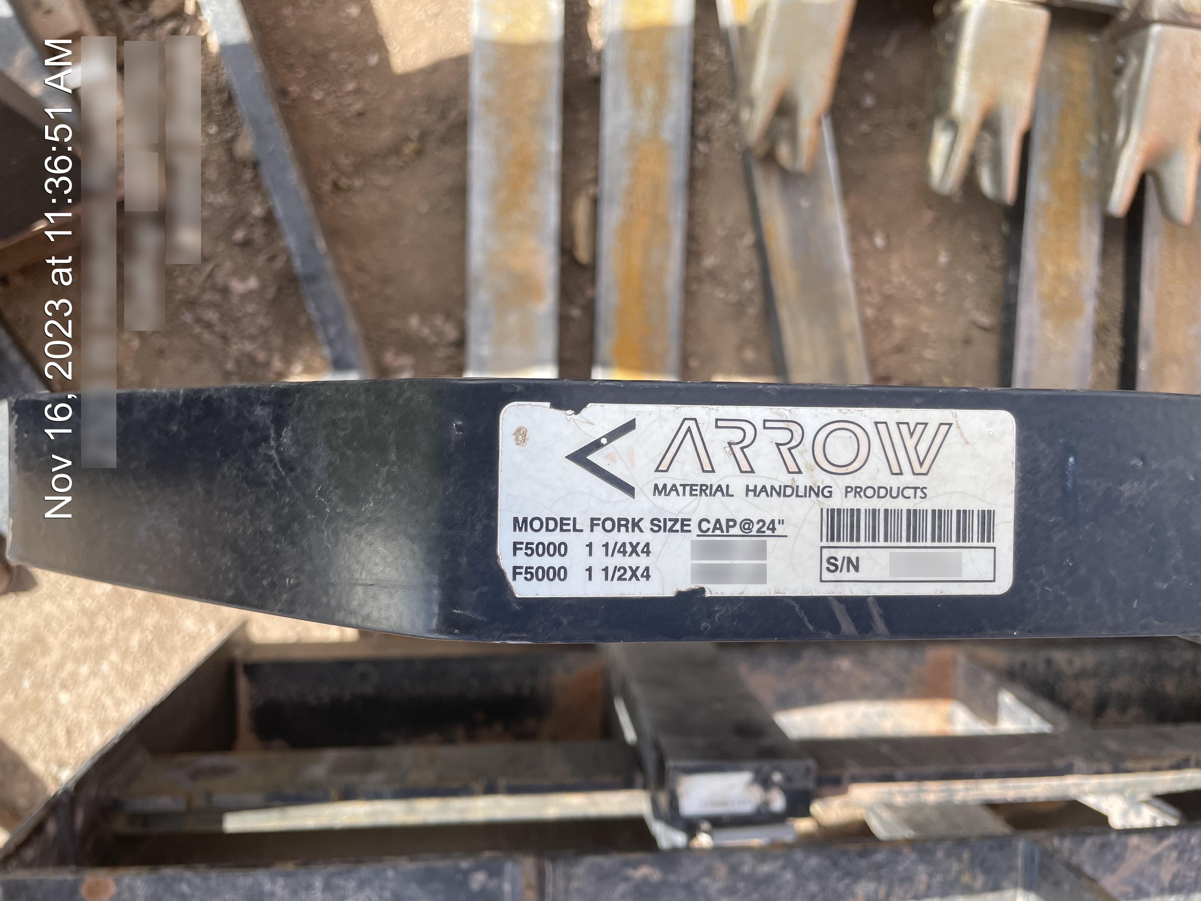 2023 ARROW MATERIAL HANDLING 48" Pallet Forks - Arrow