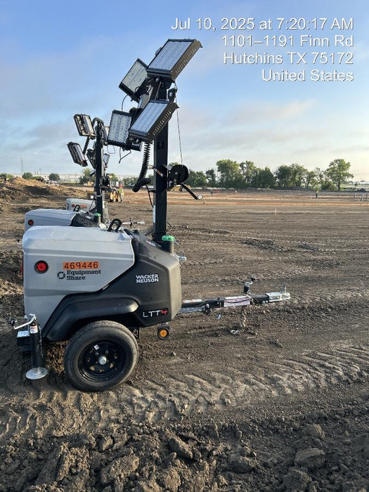 2024 Wacker Neuson LTT4 Diesel, Kohler KDW702, Deep Sea Controller, Auto Start, LED 320W, Bypass Outlet, T3