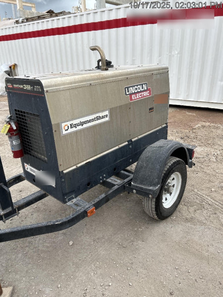 2019 Lincoln Electric Vantage 322 Ready-Pak 3, Two Wheel Trailer, Fender and Light Kit, Cable Rack