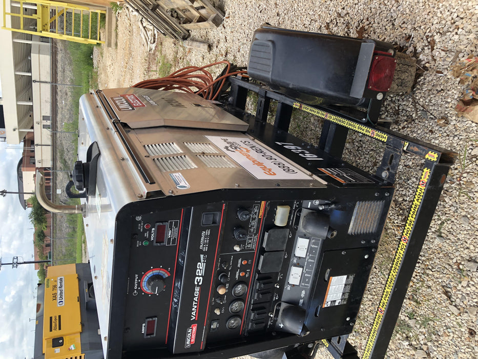 2018 Lincoln Electric Vantage 322 Lincoln Vantage 322 Welder Ready Pak 3 - Vantage 322, Trailer, Fender and light kit, Cable rack
